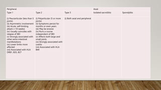 enteropathicarthritis diagnosis and treatment | PPTX