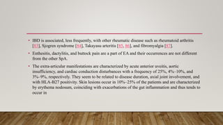 enteropathic arthritis causes diagnosis and treatment | PPTX