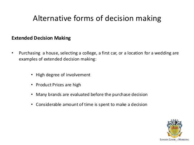 Consumer Bahavior Decision Making Process