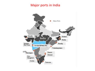                       Major ports in India