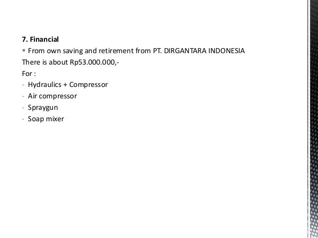 Persentasi Enterpreneur Profile (jasa cuci mobil motor)