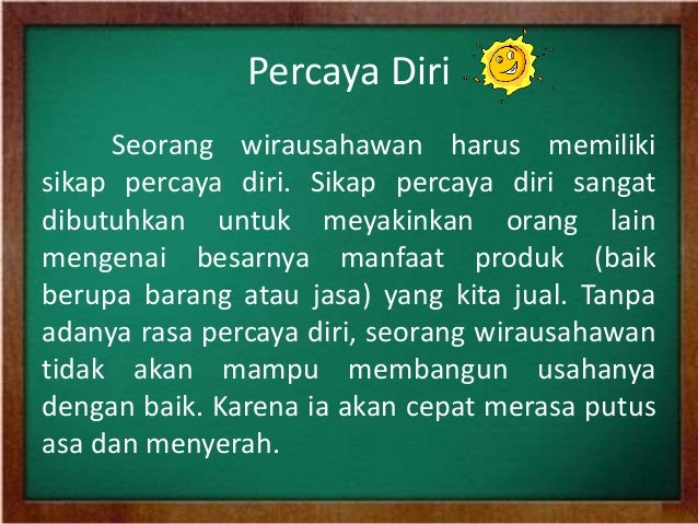 Keuntungan Sikap Percaya Diri - Belajar di Rumah