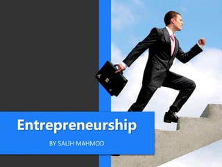 Entrepreneurship
BY SALIH MAHMOD
 