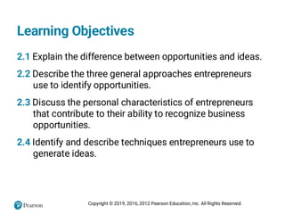 Recognizing and Generating Business Ideas for Entrepreneurial Success | PDF