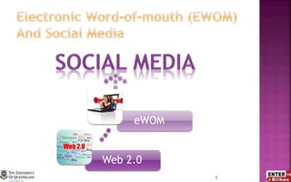 Web 2.0
eWOM
5
 