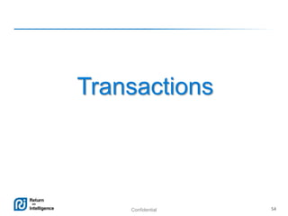 Confidential 54
Transactions
 