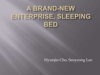 A brand-new enterprise, Sleeping Bed Hyunjin Cho, Seoyeong Lee 