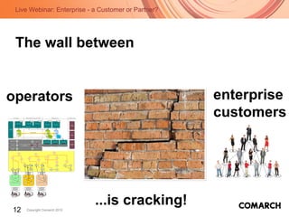 The wall between ...is cracking! operators enterprise customers 