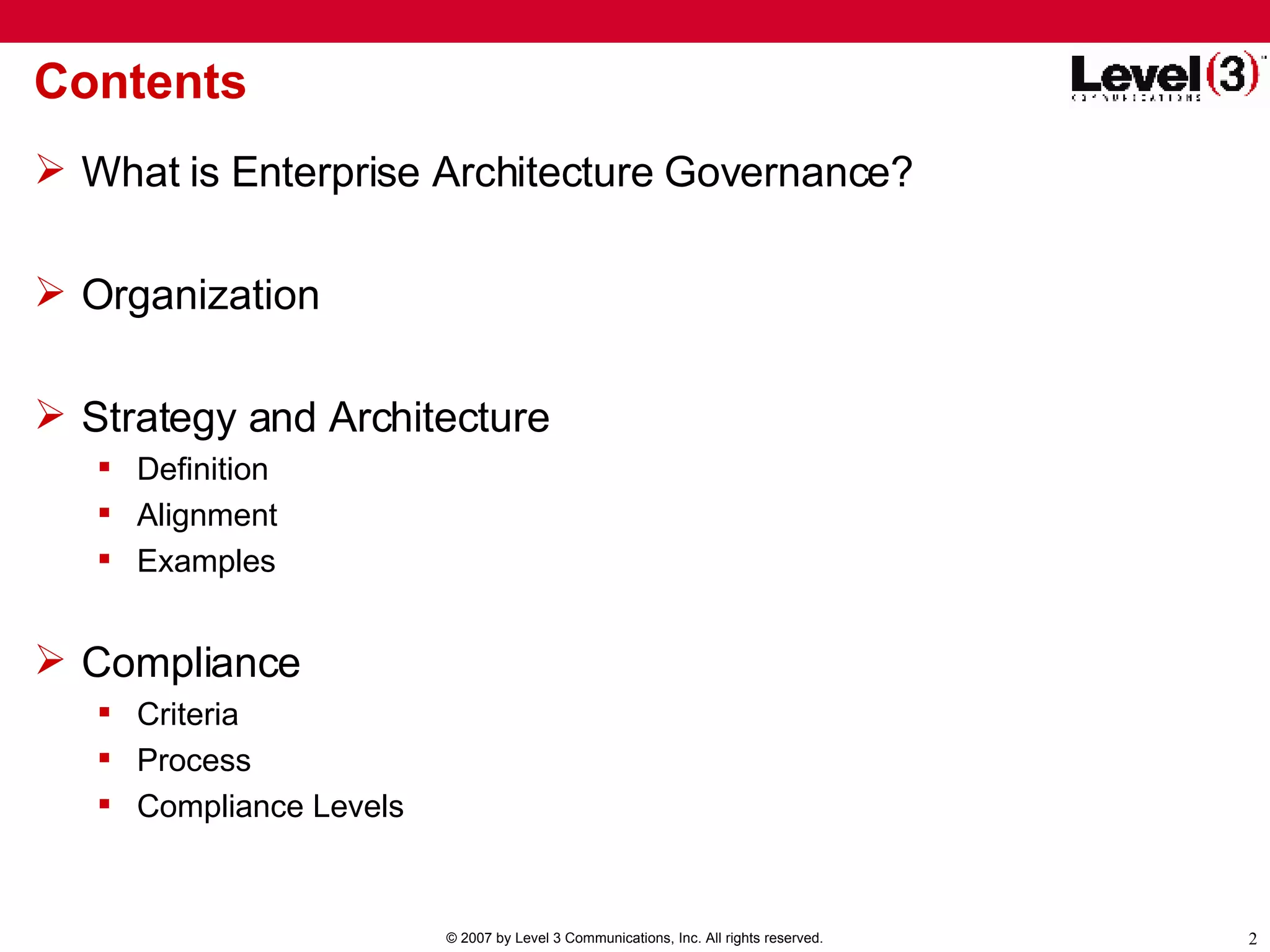 Enterprise Architecture Governance: A Framework for Successful Business ...
