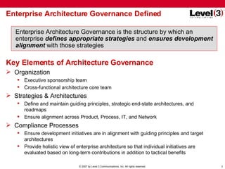 Enterprise Architecture Governance: A Framework for Successful Business ...