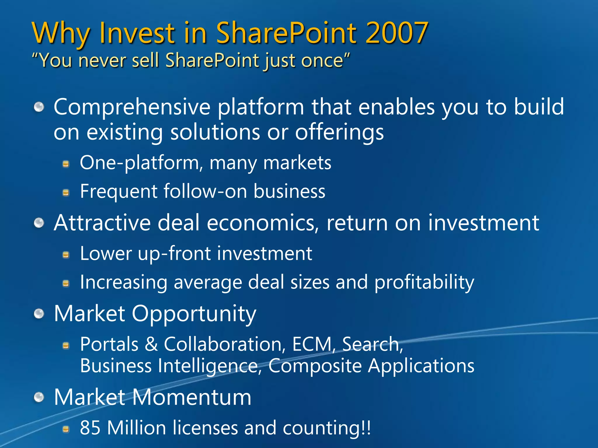 Enterprise Content Management and Microsoft Office SharePoint Server 2007 - Unlocking the Opportunity