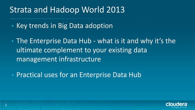 Enterprise Data Hub: The Next Big Thing in Big Data | PPTX