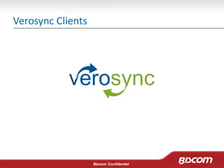 Biscom Confidential
Verosync Clients
 