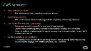 © 2018, Amazon Web Services, Inc. or its affiliates. All rights reserved.
AWS Landing Zone pricing
No additional charge fo...