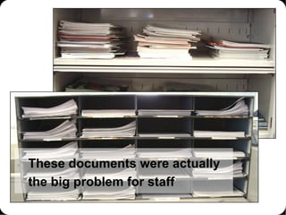 These documents were actually the big problem for staff 