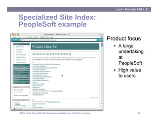 Specialized Site Index:
PeopleSoft example
                                                                           Prod...