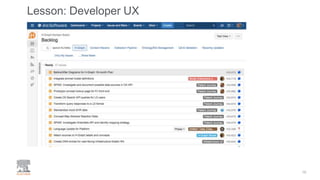Lesson: Developer UX
16
 