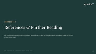 SECTION 10
References & Further Reading
All statistics reflect publicly reported, vendor-reported, or independently surveyed data as of the
publication date.
THE AGENTICS CO. — ENTERPRISE MCP GUIDE 2026
40
 
