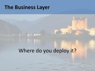 The Business Layer




     Where do you deploy it?
 