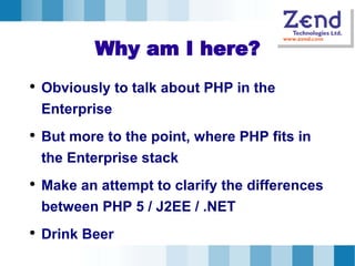 Enterprise PHP | PPT