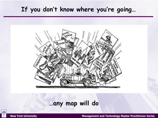 If you don’t know where you’re going… … any map will do 