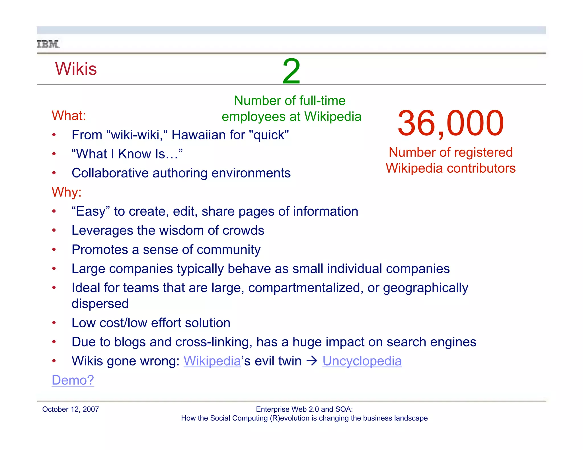 Enterprise Web 2.0 and CI: How the Social Computing (R)evolution is Changing the Landscape