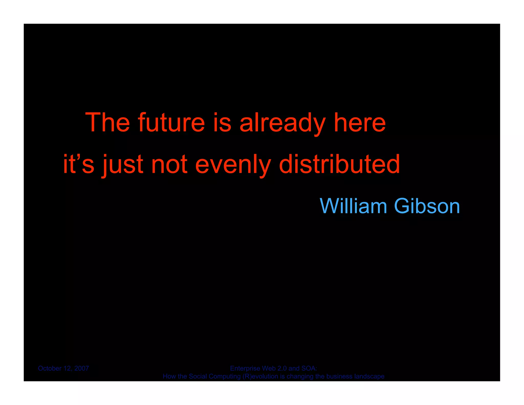 Enterprise Web 2.0 and CI: How the Social Computing (R)evolution is Changing the Landscape