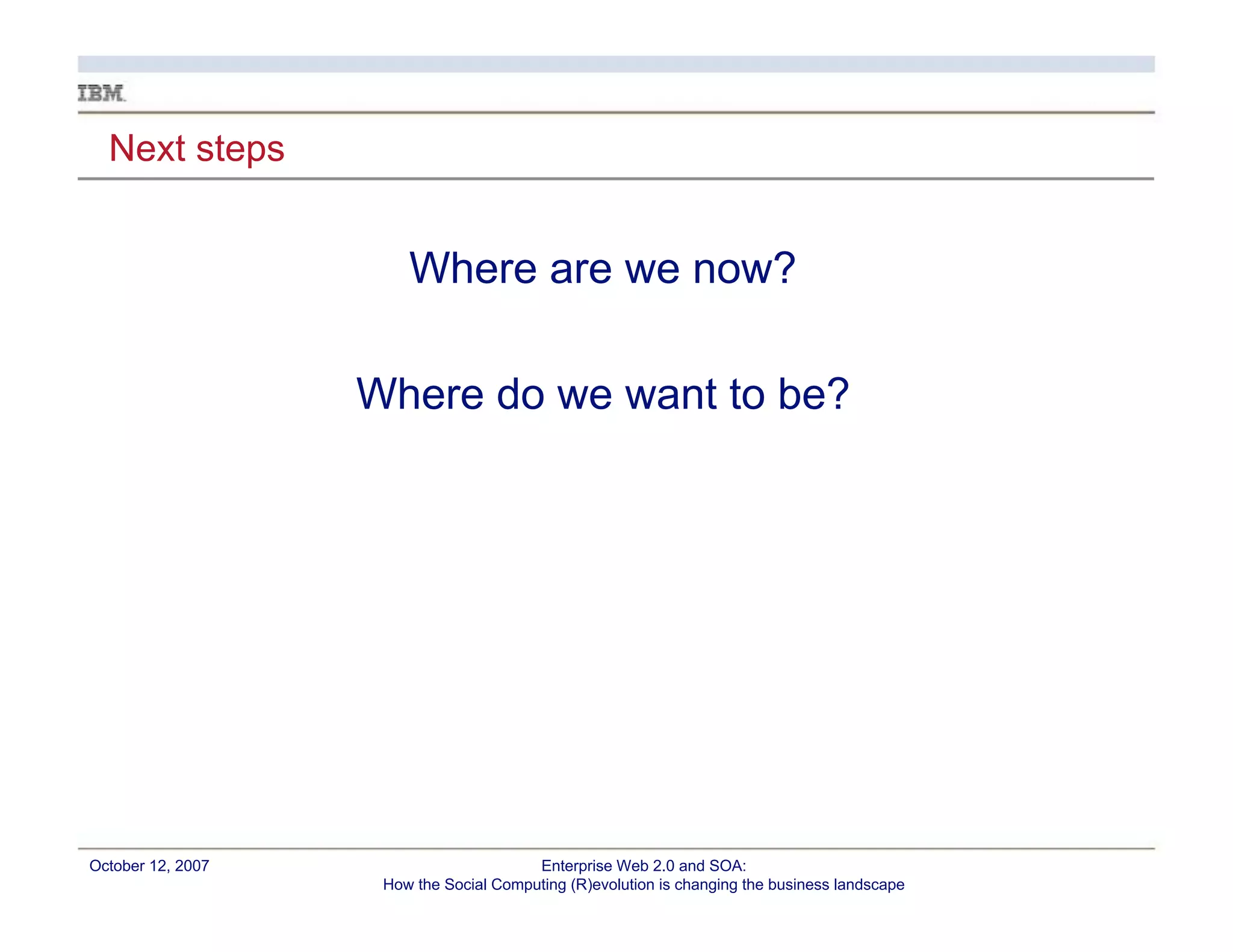 Enterprise Web 2.0 and CI: How the Social Computing (R)evolution is Changing the Landscape