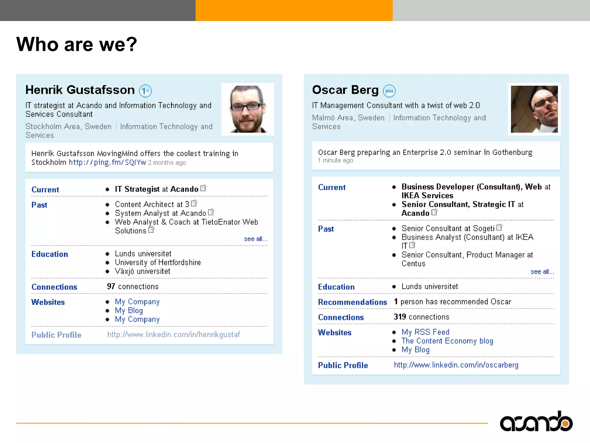 Enterprise 2.0 - Efficient Collaboration and Knowledge Exchange