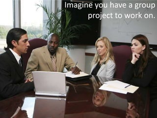 Imagine you have a group
      project to work on.
 