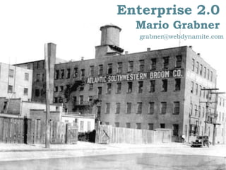 Enterprise 2.0
  Mario Grabner
   grabner@webdynamite.com
 