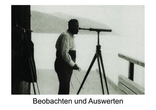 Beobachten und Auswerten
 