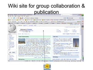 Wiki site for group collaboration & publication 