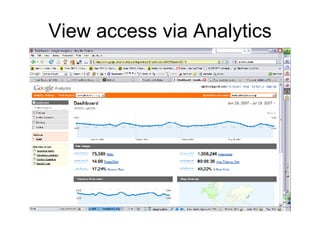 View access via Analytics 