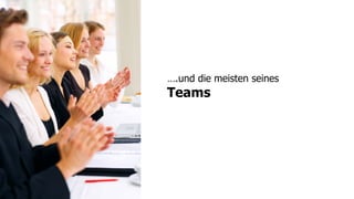 ….und die meisten seines
Teams
 