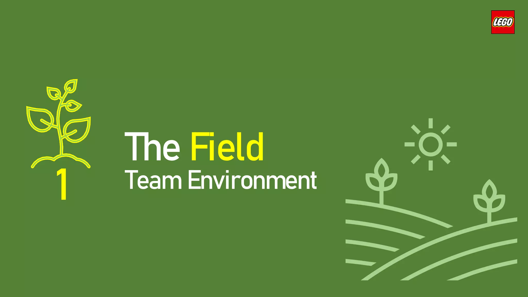 1
The Field
Team Environment
 