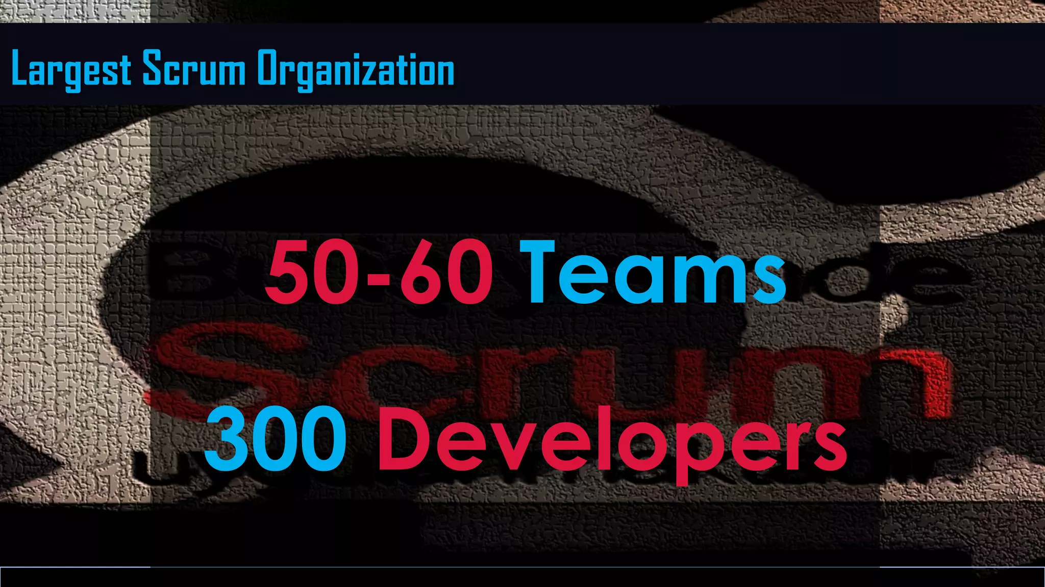 Hizmete Özel / Restricted
50-60 Teams
300 Developers
Largest Scrum Organization
 