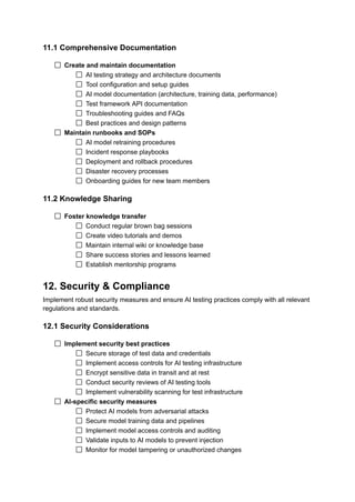 Enterprise AI Testing Implementation Roadmap & Checklist: A Complete ...