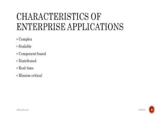 Enterprise application development | PPTX
