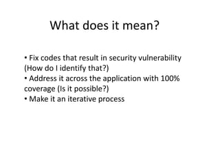 Setting up a cost effective Application Security program from scratch by Tusnin Das