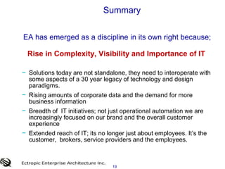 17The lesson... The way in which IT has done things in the past is not going to make things any better. 