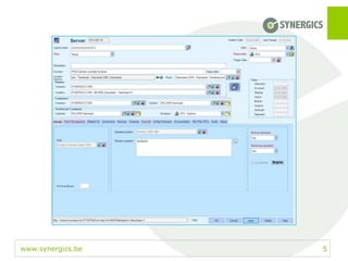 www.synergics.be 5
 