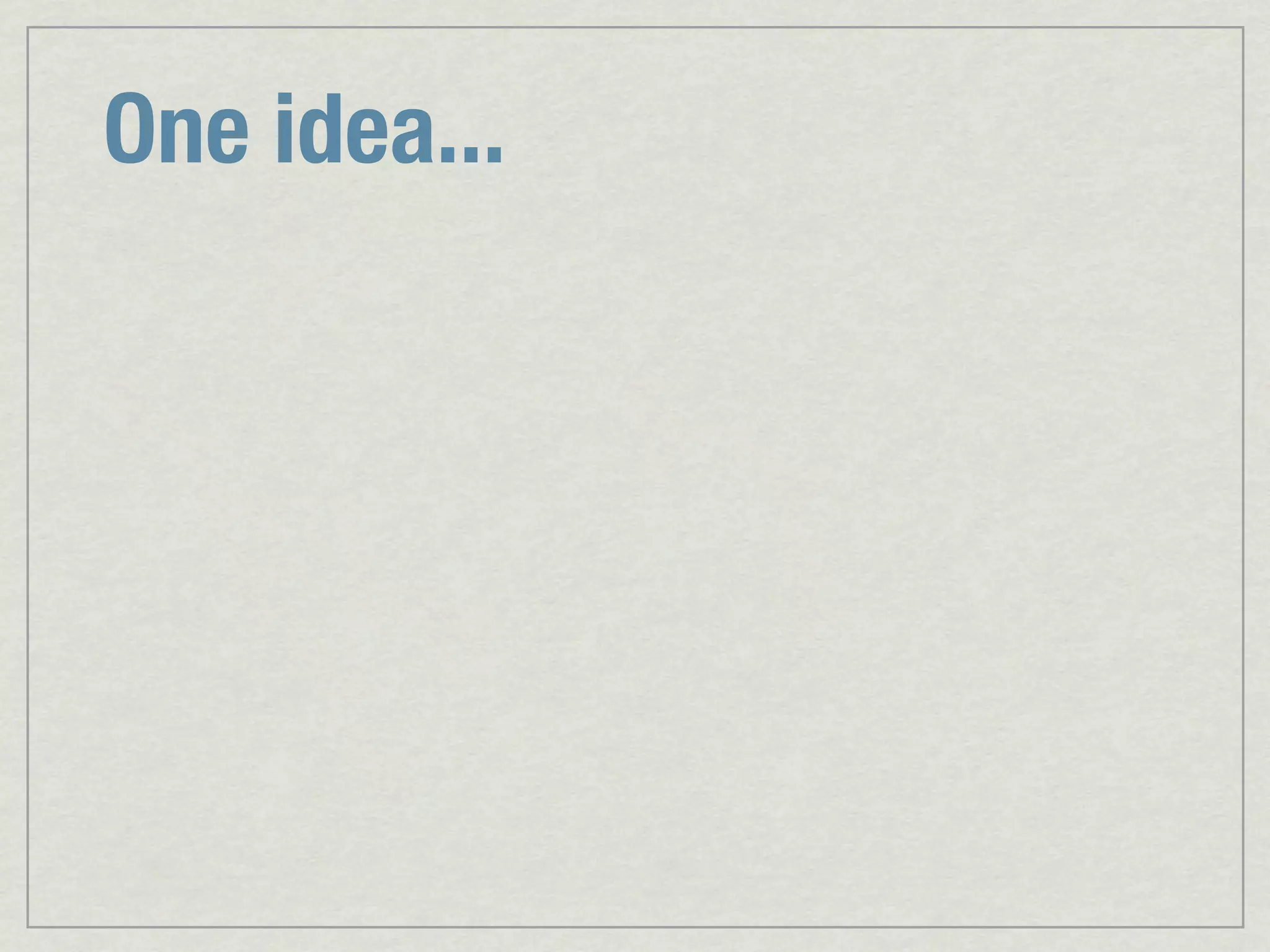 One idea... 