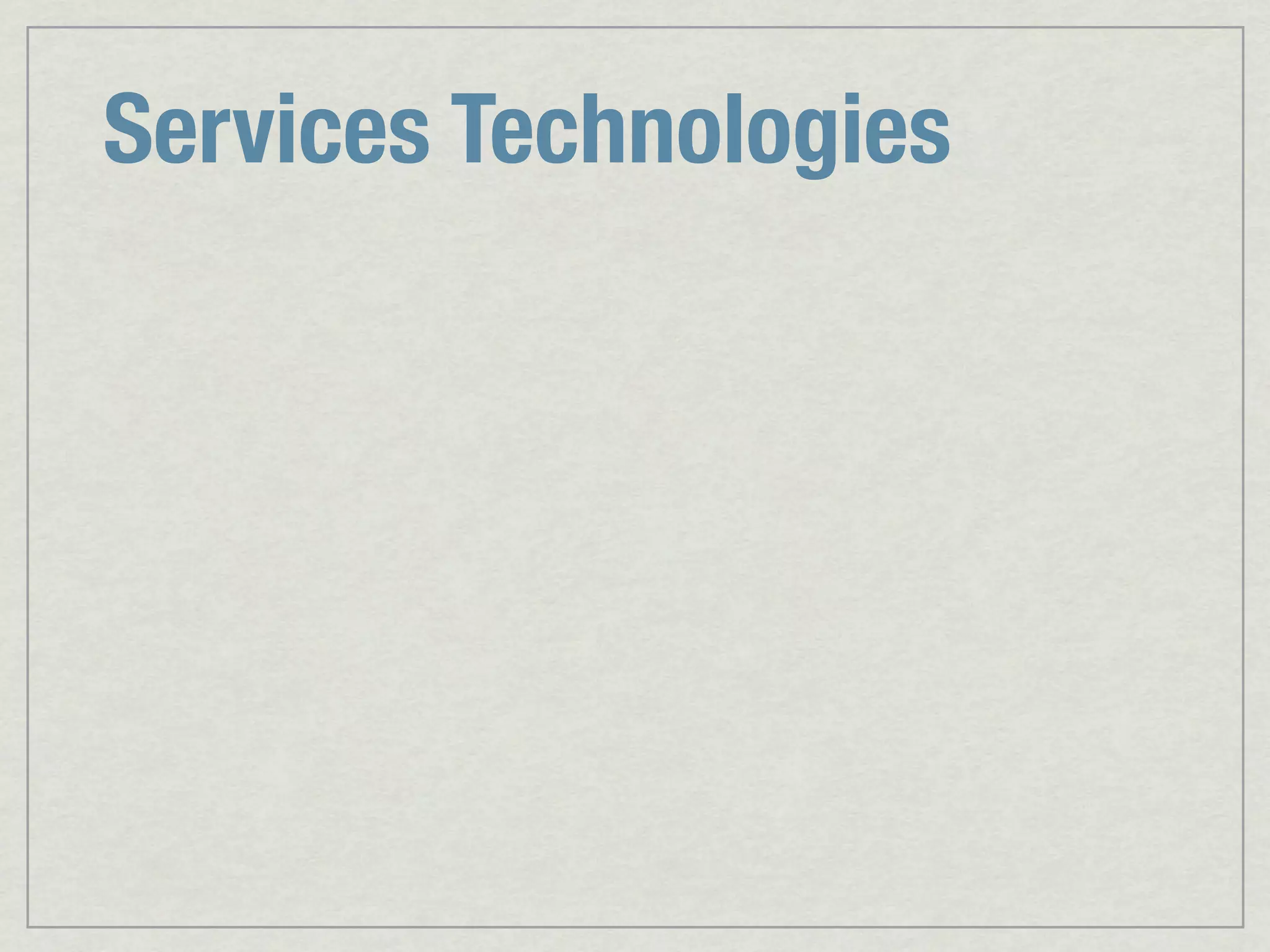 Services Technologies 