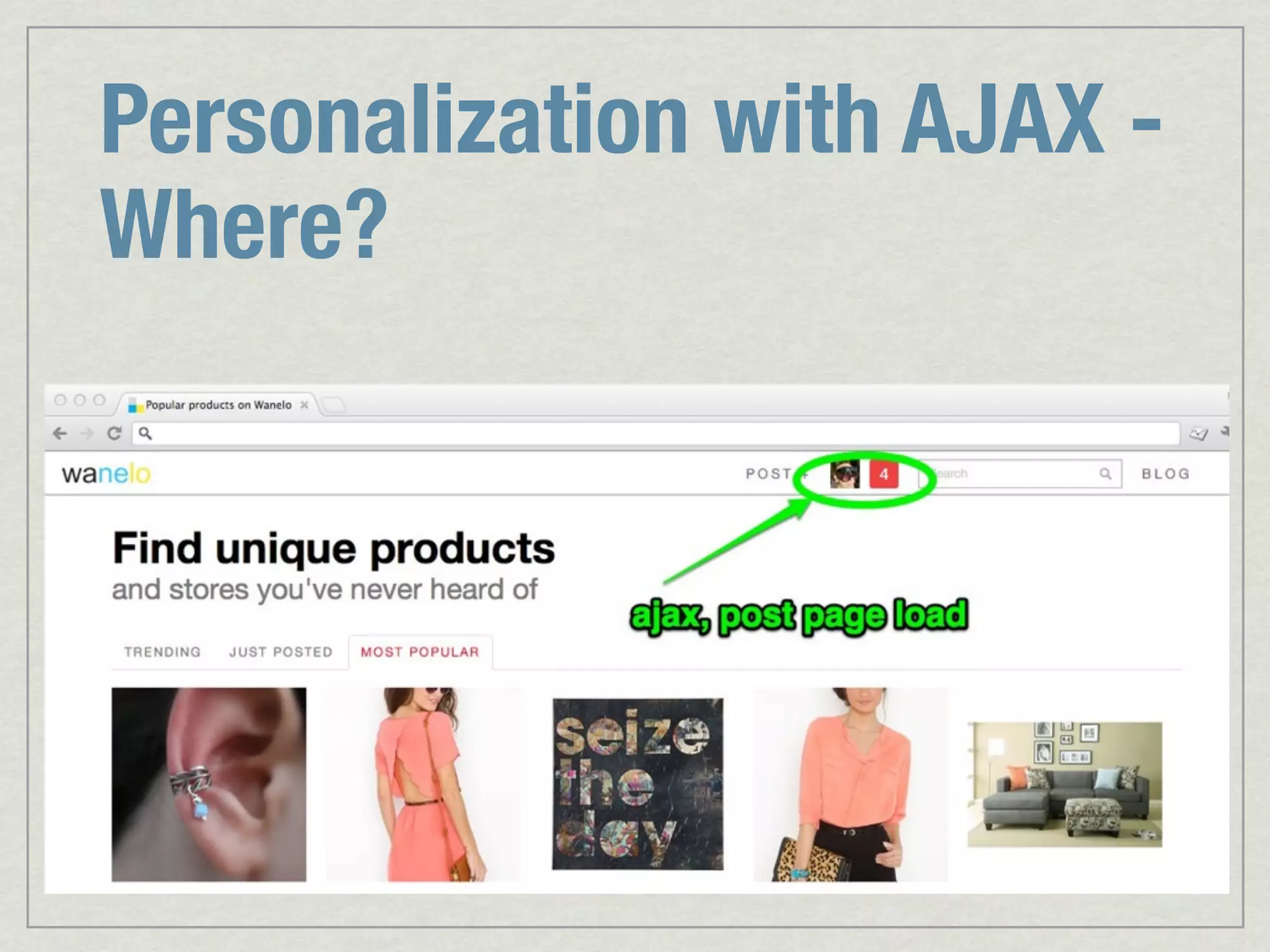 Personalization with AJAX - Where? 