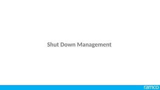 Shut Down Management
 