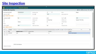 Site Inspection
 