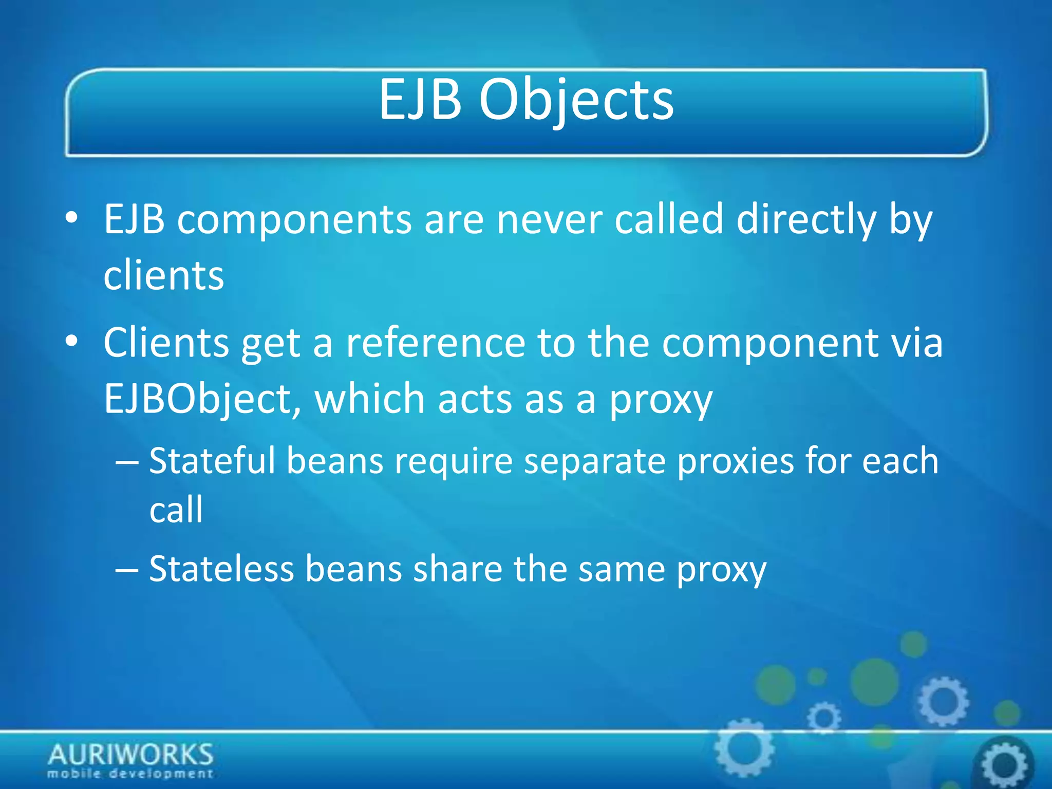 Enterprise Beans PPT Enterprise beans ppt