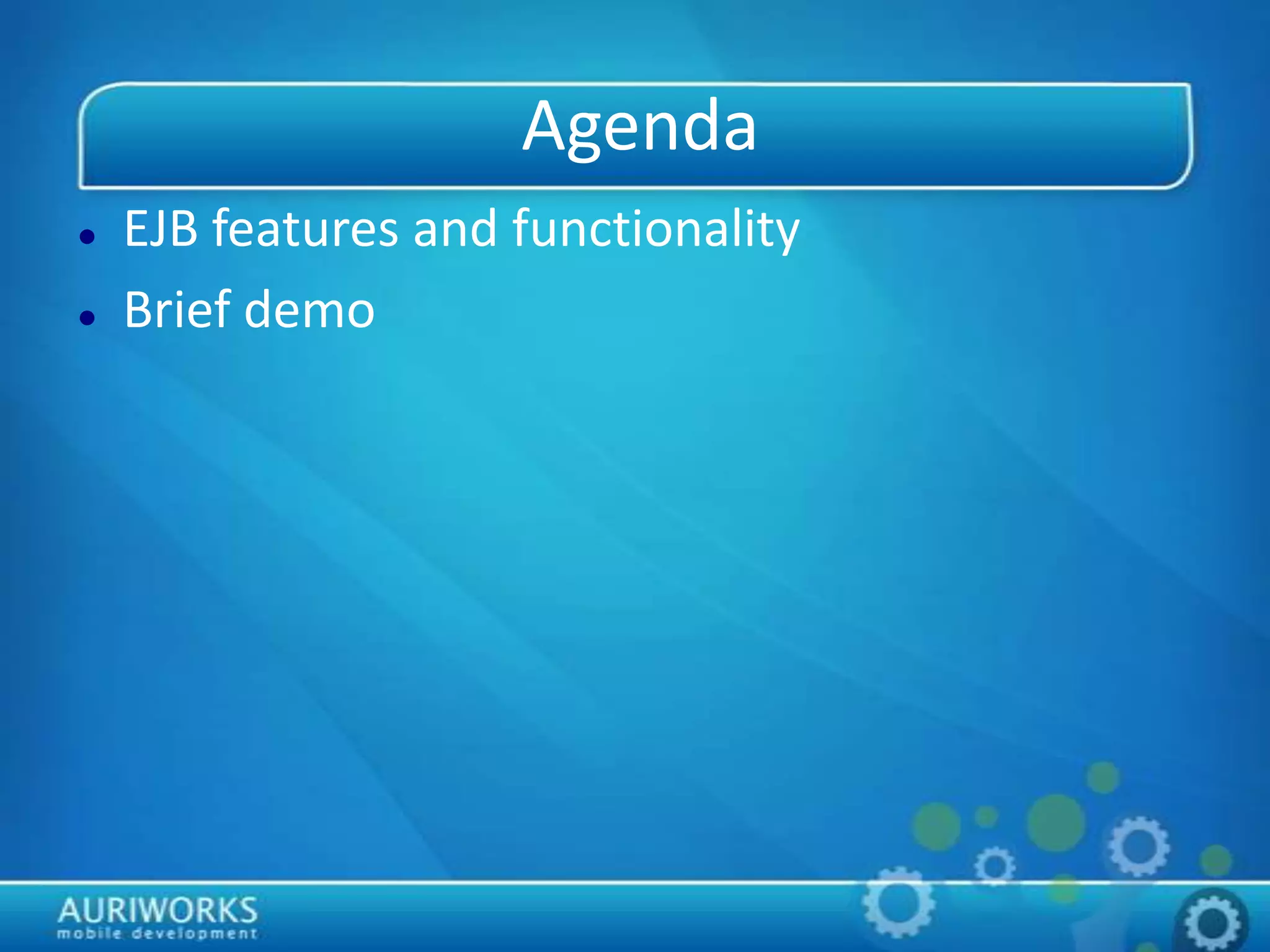Enterprise Beans PPT Enterprise beans ppt