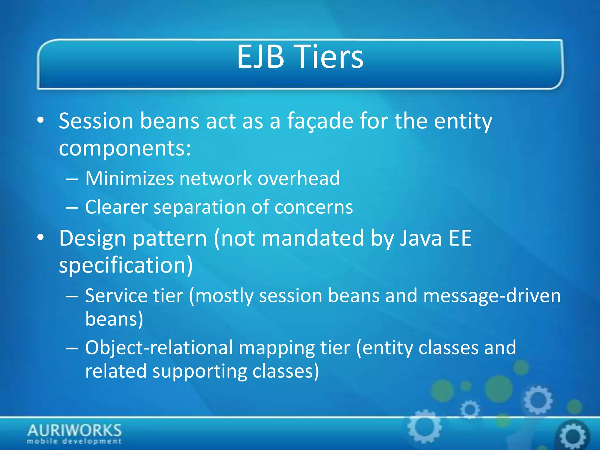 Enterprise Beans PPT Enterprise beans ppt